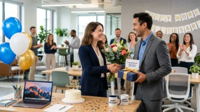 work anniversary wishes to friend